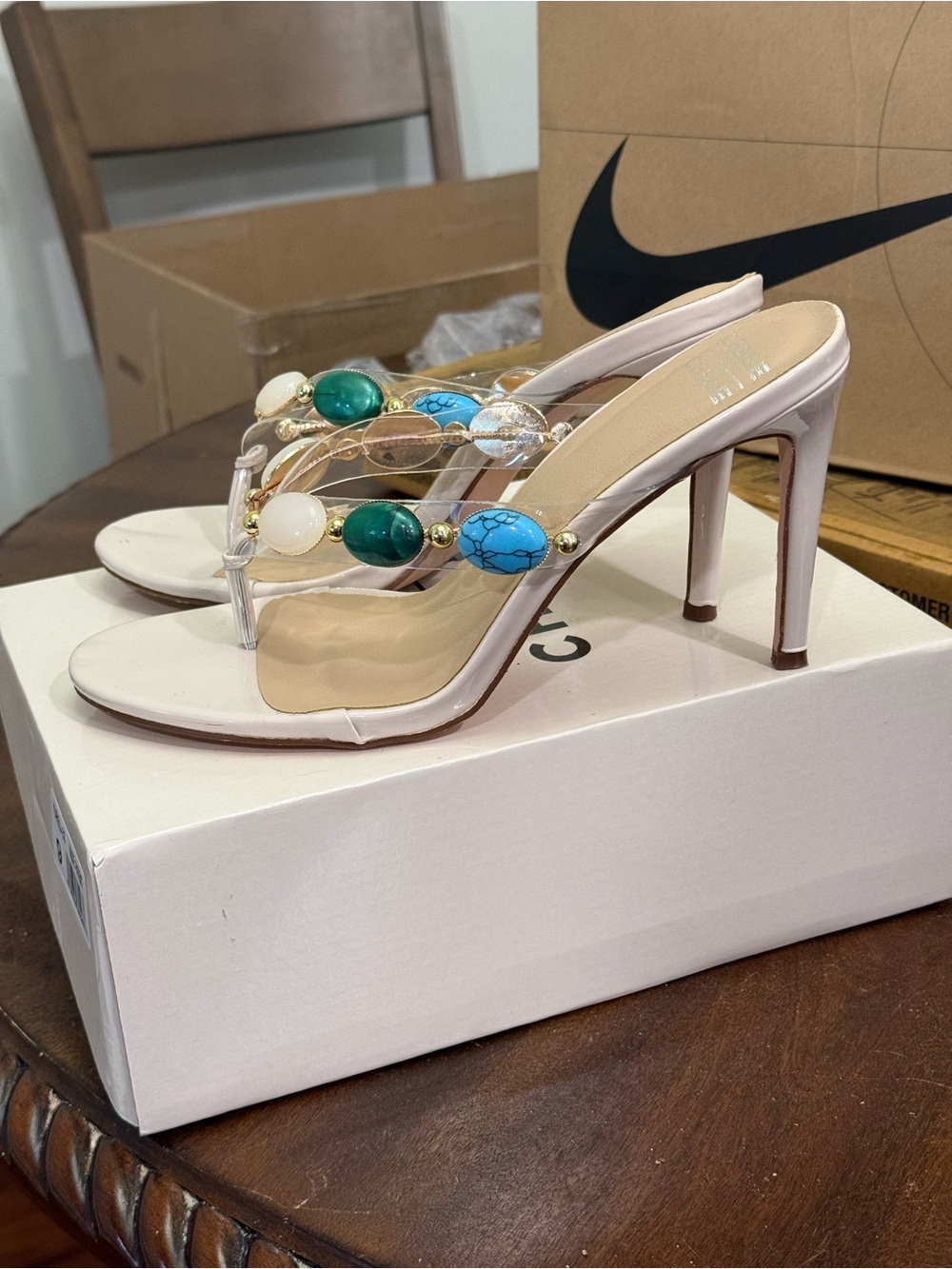Chase and Chloe beaded sandal